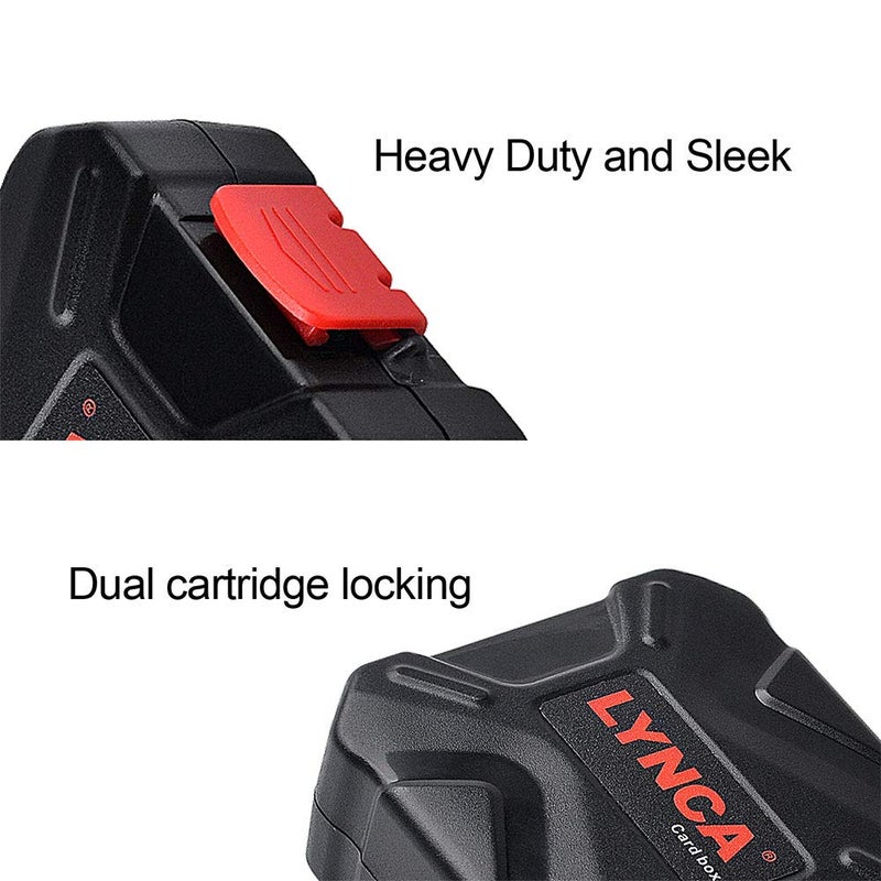 LYNCA Memory Card Case Holder, Memory Card Hard Protector Case Professional Water-Resistant Anti-Shock Camera Card Storage Box for 3 SD Cards 2 TF/Micro SD Cards 2 CF Cards 2 XQD Cards - Image 4